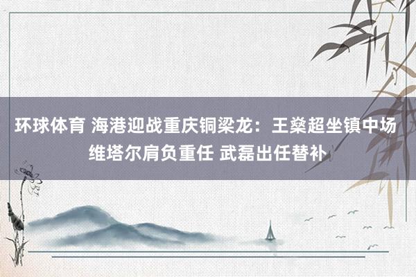 环球体育 海港迎战重庆铜梁龙：王燊超坐镇中场 维塔尔肩负重任 武磊出任替补